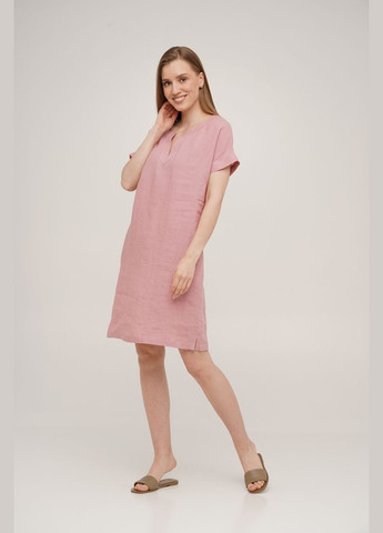 Рожева сукня linen лляна коротка рожева (653590753650) SoundSleep
