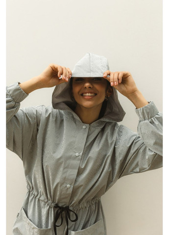 Серая демисезонная серая ветровка парка Seventeen