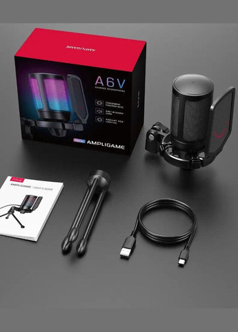 Микрофон Ampligame A6V, конденсаторный | Fifine (345627139)