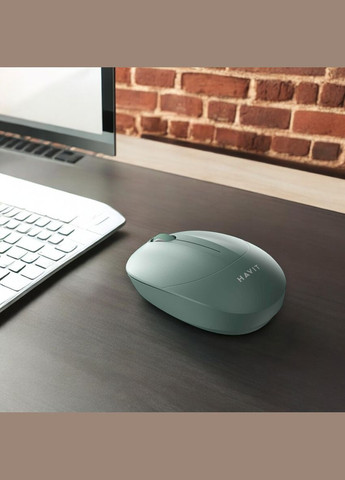 Бездротова миша HV-MS54GT Green з 1600 DPI, 2.4 ГГц та USB-приймачем Havit (302802786)