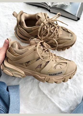 Кросівки жіночі Balenciaga Track 3.0 Beige Premium | Баленсіага Трак 3.0 бежеві No Brand бежеві демісезони (341264140)