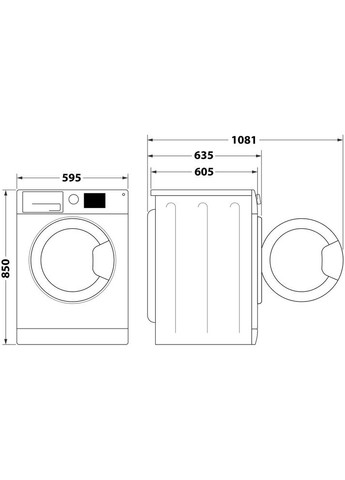 Прально-сушильна машина FFWDB 1176258 BCV UA WHIRLPOOL (306528239)
