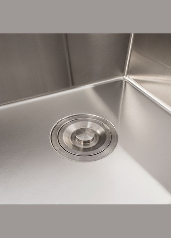 Кухонна мийка нержавійка 44*44 Handmade монтаж під стільницю (3.0/0.8) Valeso (353746831)