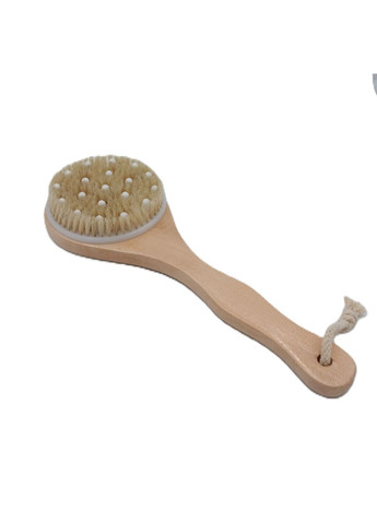 Натуральна щітка масажна антицелюліт кругла 30 см (QS-1089) Luxyart (324440369)