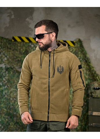 Тактична чоловіча тепла кофта на флісі Вірний Завжди койот No Brand (369000024)
