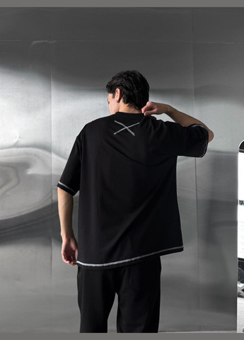 Чорний літній стильний костюм🔝😎 Luna