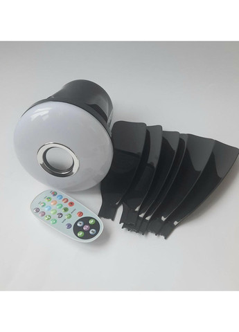 Вентилятор-люстра 4в1 стельовий 6 лопатей 47 см 32Вт з пультом RGB ритм H180MM No Brand (332627453)