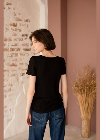 Чёрная футболка Vyshyvanka узор украинская символика (335814531)