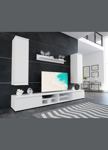 Вітальня Люсія 220 220х37х160 см Білий Gerbor (301992799)