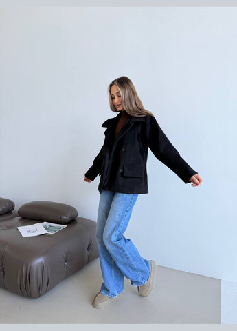 Чорне демісезонне Жіноче пальто оверсайз No Brand