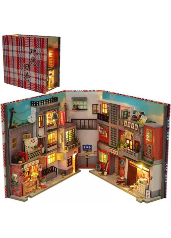 Бук Нук Старинный переулок Book Nook Time Old Alley книжный уголок DIY TC-26 + купол No Brand (362452751)