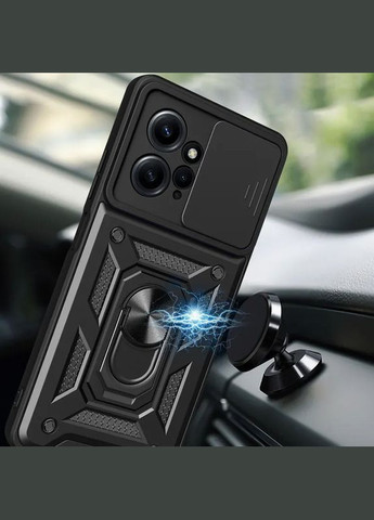 Чохол для Xiaomi redmi Note 12 4g протиударний бампер зі шторкою для камери на сяомі редмі нот 12 (чорний) No Brand (297529034)