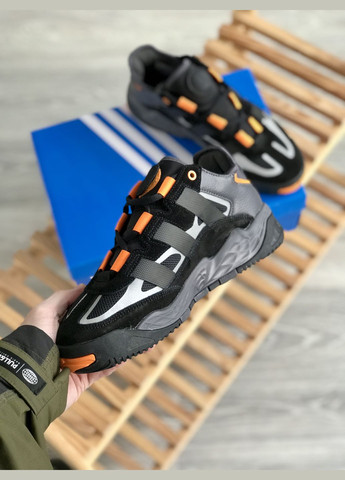 Чорні Осінні кросівки чоловічі adidas niteball black | адідас найтбол чорні No Brand