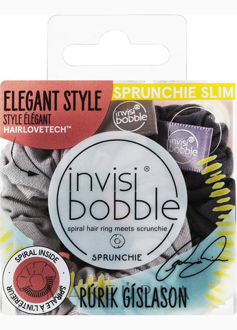 Резинка-браслет для волос Sprunchie Slim Ruric Gislason Feeling Greyt 2шт (1118077-27062022) Invisibobble (365799463)