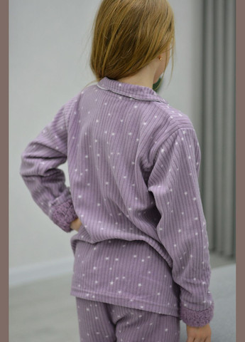 Фіолетова зимня пижама кофта + брюки SNS