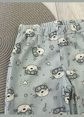 Голубая пижама для девочки Фламинго