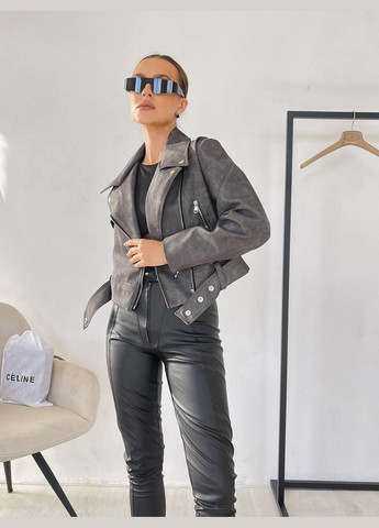 Сіра демісезонна куртка косуха mini сіра косуха AL