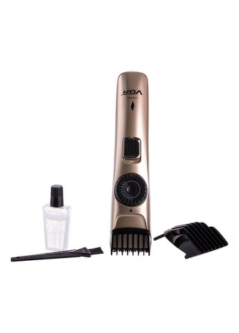 Машинка для стрижки волос и бороды на аккумуляторе с насадками Золотистый V-031 VGR (368767443)