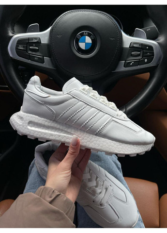 КРОСІВКИ ЖІНОЧІ ADIDAS RETROPY FULL WHITE АДІДАС РЕТРОПИ No Brand білі демісезони (367171496)