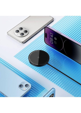 Беспроводное зарядное устройство Simple Mini3 Magnetic Wireless Charger 15W Baseus (360554634)