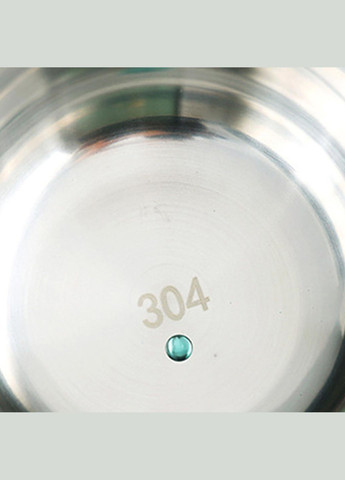 Термо супница на 600 мл с металлической основой и ложкой, зеленая No Brand (293970068)