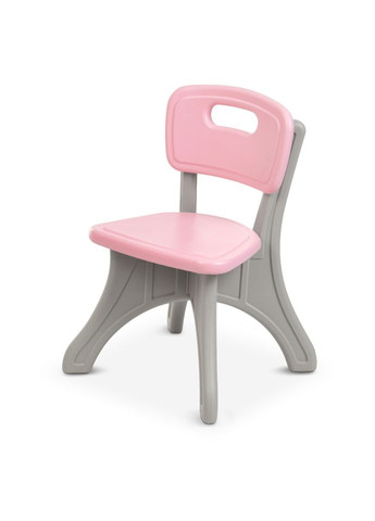 Детский cтолик с двумя стульями NEW TABLE-8 серо-розовый Bambi (334143488)