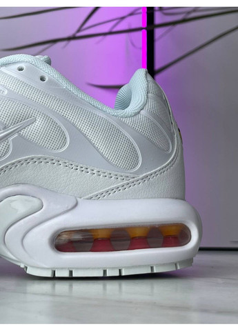 Кросівки жіночі і чоловічі Nike Air Max TN Plus white | Найк Аір Макс ТН Плюс білі No Brand білі демісезони (362476505)