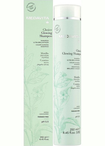 Живильний шампунь "Сяйво і колір" Choice Glowing Shampoo 1000ml (1223796-188873) Medavita (368865948)