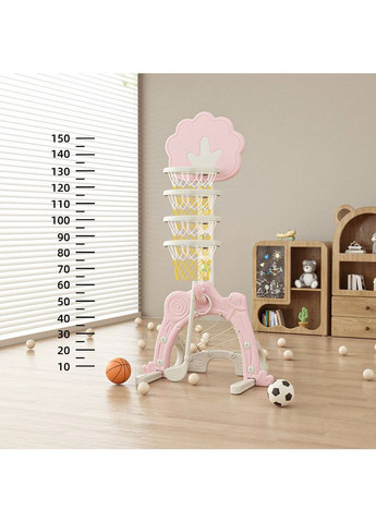 Спортивний ігровий комплекс Forest Castle 3в1 Магічний ліс 48.5х53х150 см Рожевий (NPM-011-01) No Brand (369458238)