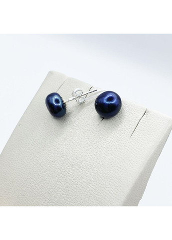 Сережки-пусети срібні з перлами 1,9 г No Brand (369736849)