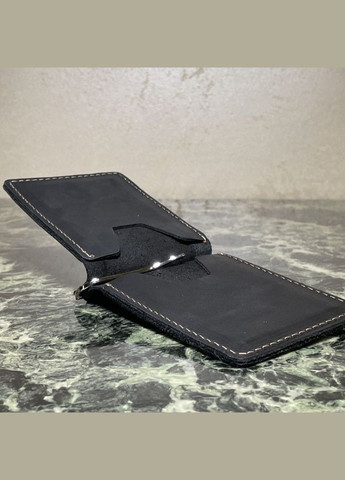 Кожаный зажим для денег черный RAw-hold-001 TARWA (298683822)