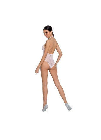 Бодистокинг из декольте BS088 white, имитация корсетной шнуровки - CherryLove Passion белый