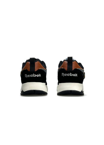 Чорні Осінні кросівки чоловічі reebok black grey beige No Brand Classic Leather Hexalite