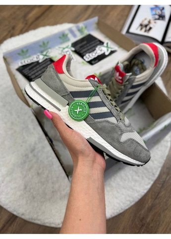 КРОСІВКИ ЖІНОЧІ ADIDAS ZX 500 RM GREY FOUR АДІДАС ZX 500 No Brand сірі демісезони (369393896)