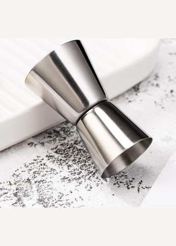 Джигер барный двусторонний мерный стакан 15/30 мл Серебристый (C051203) Bar (342122429)