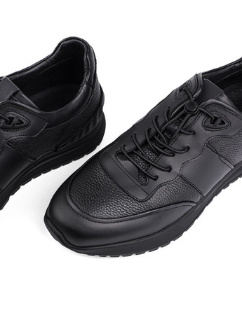Чорні всесезон чоловічі кросівки 0899a-75-g11/s1/a8 чорний шкіра MIRATON