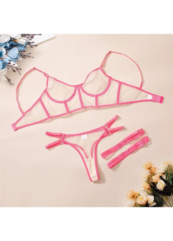 Малиновий демісезонний комплект спідньої білизни. спідня білизна. жіноча прозора спідня білизна для дорослих ігр No Brand