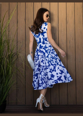 Синее повседневный женские платья 14684 ISSA PLUS