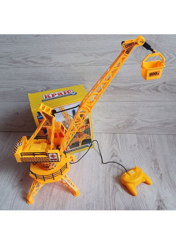 Детская стройтехника на радиоуправлении "Подъемный кран" 6806 подвижные детали, поворотный механизм Fun Game (362666976)