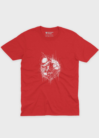 Красная демисезонная футболка для мальчика с принтом супергероя - бэтмен (ts001-1-sre-006-003-044-b) Modno