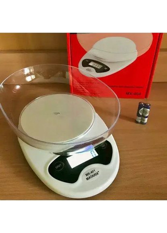 Весы кухонные MX-404 Электронные С Чашей Кухонные до 7 кг Кухонные весы для взвешивания продуктов MATARIX (365813292)