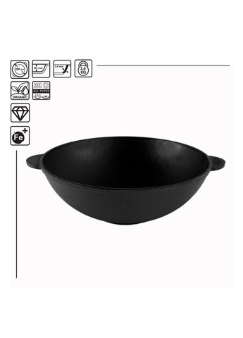 Чавунна сковорода WOK 3,7 л Brizoll (322732405)