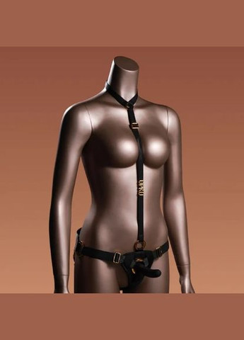 Страпон с нереалистичным фаллоимитатором L, с ошейником, UPKO (330767974)