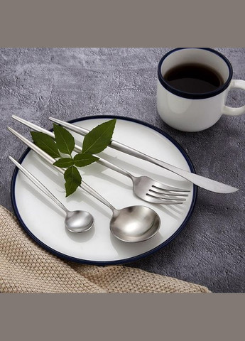 Вилка столова срібного кольору з нержавійки. Прилади для ресторанів кафе та домашнього столу REMY-DECOR (293152725)