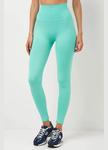 Мятные демисезонные спортивные леггинсы с push-up эффектом Giulia