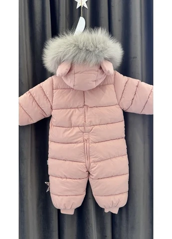 Детский зимний слитный комбинезон для девочек BabyStyle (376011055)