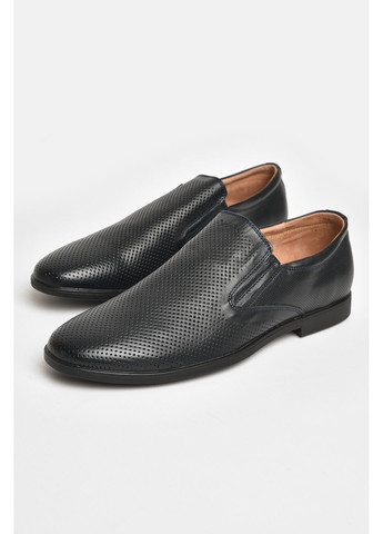 Темно-синие джинсовые туфли мужские темно-синего цвета Let's Shop на шнурках