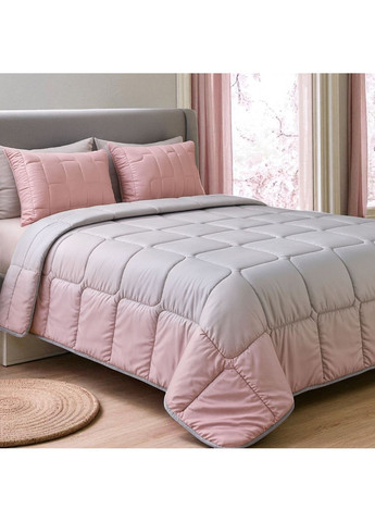 Спальный набор WomenTime подушка, одеяло, маска для сна, полуторный размер, пудрово-серый (8-36151*001) IDEIA (365752076)