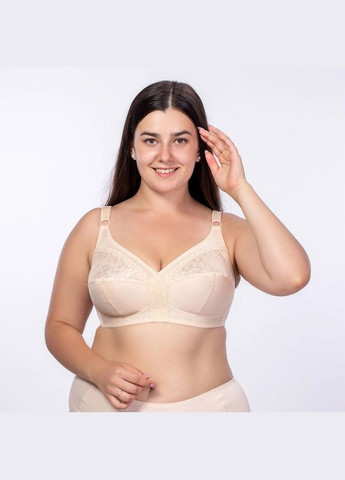 Бежевый бюстгальтер без косточек с мягкой чашкой Elita без косточек