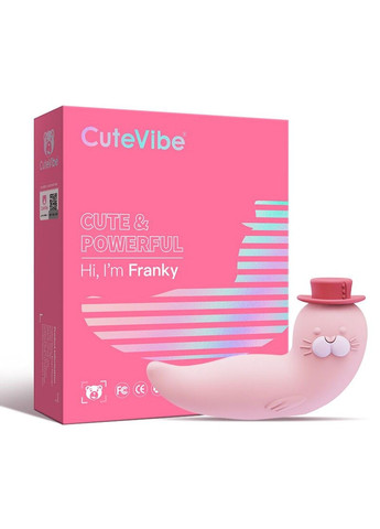 Вакуумный вибратор Franky Pink CuteVibe (316252045)